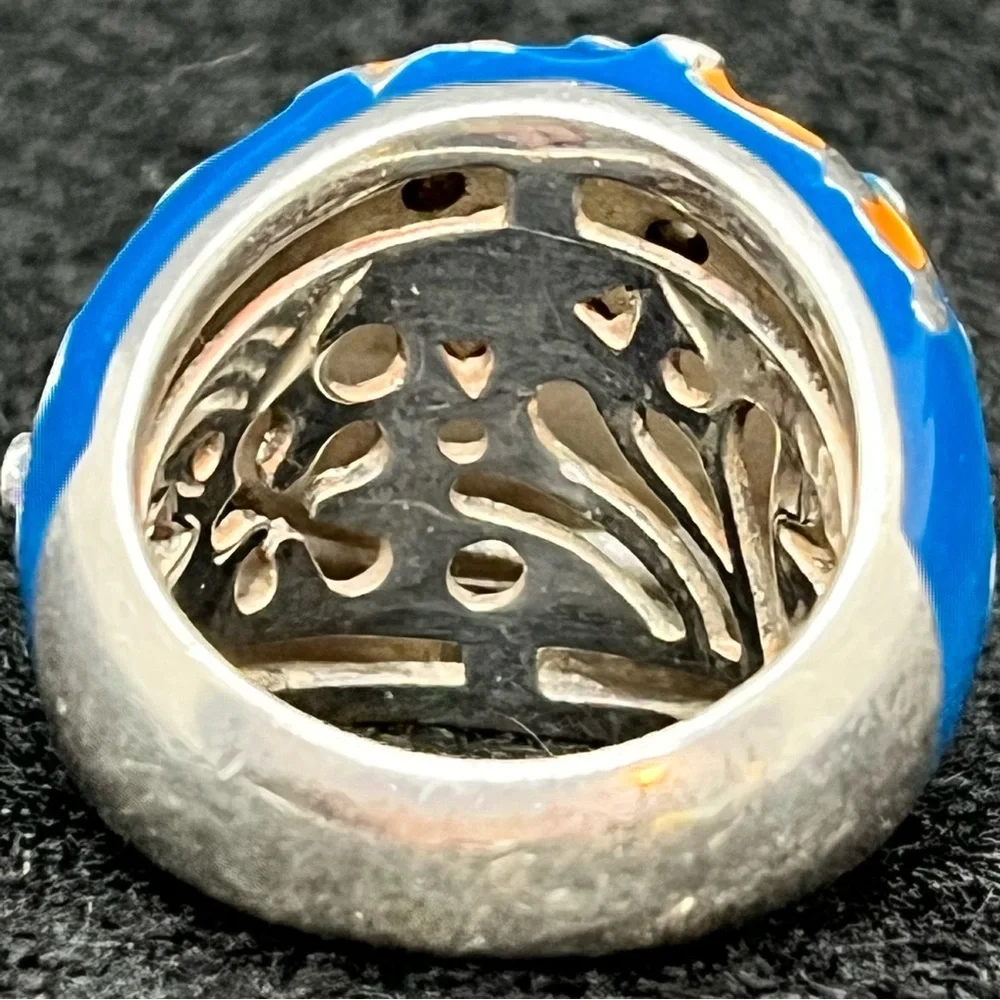 Belle Etoile Angelfish Ring -Ocean Blue Size 6 Sterling 925